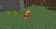 Fox holding a glow berry (Image via Minecraft)